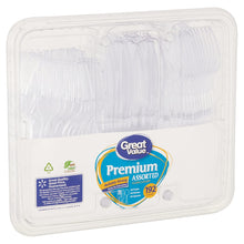 Load image into Gallery viewer, Great Value Premium Assorted Clear Cutlery, 192 Count
