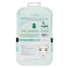 Load image into Gallery viewer, EcoTools Blooming Makeup Brushes with Storage Case and 3 Beauty Inspiration Cards, For a Fresh &amp; Natural Look, Set of 4