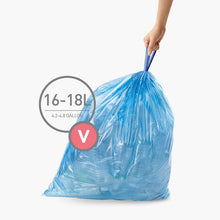 Load image into Gallery viewer, simplehuman Code V Custom Fit Drawstring Recycling Trash Bags