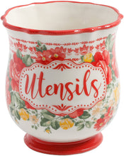 Load image into Gallery viewer, The Pioneer Woman Pioneer Vintage Floral 6.75-Inch Utensil Holder