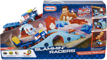 Load image into Gallery viewer, Little Tikes Slammin' Racers Runaway Railroad Set &amp; Train with Sounds