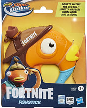 Load image into Gallery viewer, Nerf Super Soaker Fortnite Fishstick Water Blaster -- Fortnite Fishstick Character Design -- Easy-to-Carry Micro Size -- for Kids, Youth, Adults