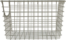 Load image into Gallery viewer, Spectrum Diversified Scoop Wire Basket, Vintage-Inspired Steel Storage Solution for Kitchen, Pantry, Closet, Bathroom, Craft Room &amp; Garage, Single, Satin Nickel