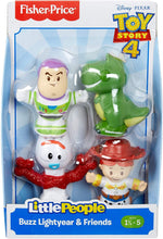 Load image into Gallery viewer, Fisher-Price Little People Disney Toy Story 4 Buzz Lightyear &amp; Friends 4-Pack