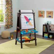 Load image into Gallery viewer, KidKraft 62043.0 Storage Easel - Espresso Novelty, 25.2 x 23.2 x 47.6