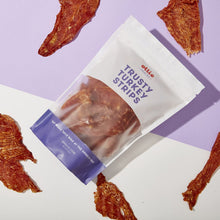 Load image into Gallery viewer, Ollie Tasty Turkey Strips (5 oz) Dog Treat Jerky - All-Natural, 100% human-grade Turkey - Top-quality, Tasty Snacks, Grain Free - Promotes Overall Health