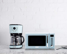 Load image into Gallery viewer, Haden 75032 Heritage Innovative 12 Cup Capacity Programmable Vintage Retro Home Countertop Coffee Maker Machine with Glass Carafe, Turquoise Blue
