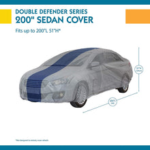 Load image into Gallery viewer, Duck Covers Double Defender Car Cover for Sedans up to 16&#39; 8&quot;