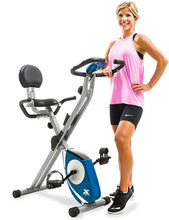 Load image into Gallery viewer, XTERRA Fitness FB350 Folding Exercise Bike, Silver
