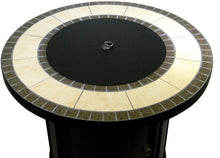Load image into Gallery viewer, Hiland AFP-TTR Tile top 40,000 BTU Propane Fire Pit, Round, Bronze,Beige, Black