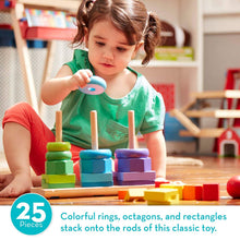 Load image into Gallery viewer, Melissa &amp; Doug Geometric Stacker