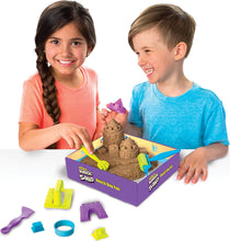 Load image into Gallery viewer, Kinetic Sand, Beach Day Fun Playset with Castle Molds, Tools, and 12 oz. of Kinetic Sand for Ages 3 and Up