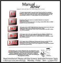 Load image into Gallery viewer, Elite Screens Manual Series
