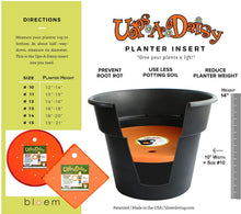 Load image into Gallery viewer, Bloem Ups-A-Daisy Round Planter Lift Insert (T6328), Orange, 18&quot;