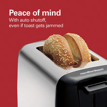 Load image into Gallery viewer, Hamilton Beach Cool Wall 2-Slice Toaster, Chrome
