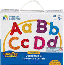 Load image into Gallery viewer, Learning Resources Colorful Magnetic Uppercase and Lowercase Letters, Whiteboard Accessories, 82 piece set, Ages 3+