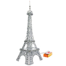 Load image into Gallery viewer, Meccano 2 in 1 Model Kit: Eiffel Tower &amp; Brooklyn Bridge