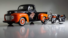 Load image into Gallery viewer, Maisto 1:24 W/B Harley Davidson 1948 Ford F1 Pick UP &amp; FLH Duo Glide 1958