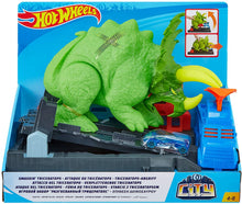 Load image into Gallery viewer, Hot Wheels Smashin&#39; Triceratops Play Set