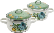 Load image into Gallery viewer, The Pioneer Woman ROSE SHADOW 2-pack MINI Dutch Oven Pan with Lids