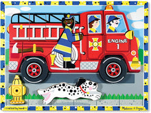 Load image into Gallery viewer, Melissa and Doug Fire Truck Chunky Puzzle