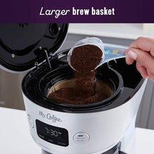 Load image into Gallery viewer, Mr. Coffee Easy Measure 12 Cup Programmable Coffee Maker with Gold Tone Reusable Coffee Filter