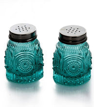 Load image into Gallery viewer, The Pioneer Woman Adeline Glass Butter Dish with Salt And Pepper Shaker Set