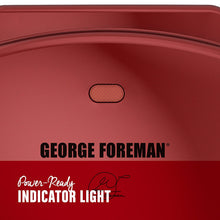 Load image into Gallery viewer, George Foreman 2-Serving Classic Plate Electric Indoor Grill and Panini Press, Red, GR10RM