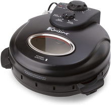 Load image into Gallery viewer, Euro Cuisine PM600 Crispy Crust 12&quot; Rotating Pizza Maker with Stone &amp; Baking Pan, Counter Top, Black
