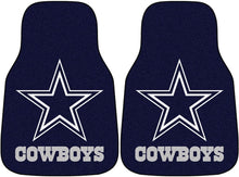Load image into Gallery viewer, Fanmats Dallas Cowboys 2-Piece Carpeted Car Mats