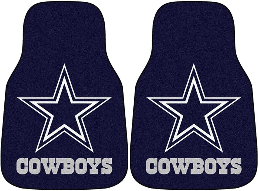 Fanmats Dallas Cowboys 2-Piece Carpeted Car Mats