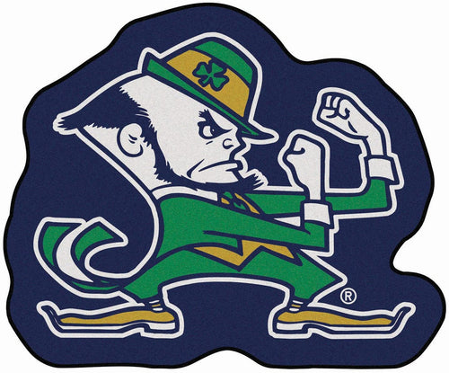 FANMATS NCAA Notre Dame College Sports Team Logo Nylon Carpet Home Decorative Area Rug Entry Mascot Floor Mat