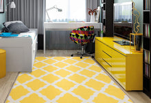 Load image into Gallery viewer, Ottomanson Glamour Collection Contemporary Moroccan Trellis Design Runner Rug (Non-Slip) Kitchen and Bathroom Mat