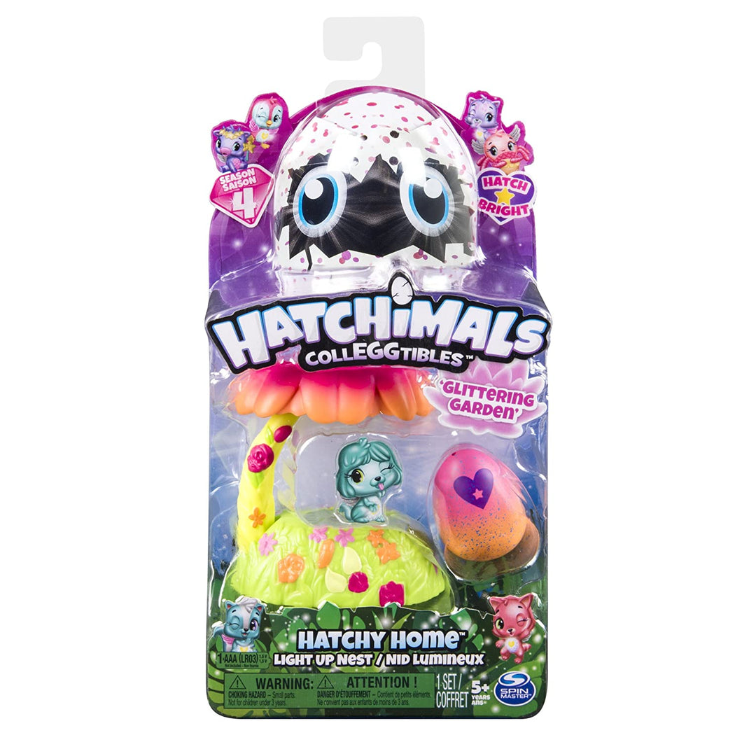 Hatchimal Colleggtibles Glittering Garden Light Up Nest Season 4