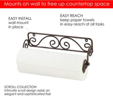 Load image into Gallery viewer, Home Basics Wall Mounted Paper Towel Holder