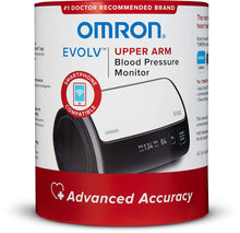 Load image into Gallery viewer, Omron Evolv Bluetooth® Wireless Upper Arm Blood Pressure Monitor with Portable, One-Piece Design – Works with Amazon Alexa by Omron