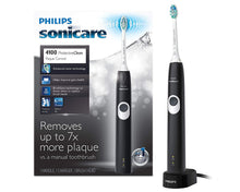 Load image into Gallery viewer, Philips Sonicare ProtectiveClean 4100 Plaque Control, Rechargeable electric toothbrush with pressure sensor, White Mint HX6817/01, 1 Count