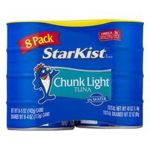 Load image into Gallery viewer, StarKist Chunk Light Tuna in Water, 5 oz (Pack of 8)