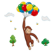 Load image into Gallery viewer, RoomMates Curious George Peel and Stick Giant Wall Decal