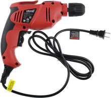 Load image into Gallery viewer, Hyper Tough 5.0 Amp 3/8 inch Corded Electric Drill with Keyless Chuck AQ00017G