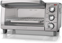 Load image into Gallery viewer, BLACK+DECKER 4-Slice Toaster Oven with Natural Convection, Stainless Steel, TO1760SS