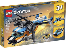 Load image into Gallery viewer, LEGO Creator 3in1 Twin Rotor Helicopter 31096 Building Kit (569 Pieces)