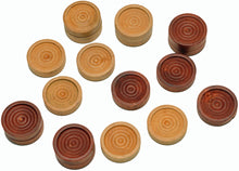 Load image into Gallery viewer, WE Games Classic Checkers Set - Dark Brown &amp; Natural Pieces with Solid Wood Board 18 in. (Made in USA)