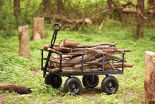 Load image into Gallery viewer, Gorilla Carts GOR1200-COM Heavy-Duty Steel Utility Cart with Removable Sides and 13&quot; Tires, 1200-lbs. Capacity, Black