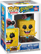 Load image into Gallery viewer, SpongeB o b Squarepants with Gary: Funk o Pop! Animation Vinyl Figure Bundle with 1 Compatible 'ToysDiva' Graphic Protector (916 - 47162 - B)