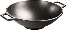 Load image into Gallery viewer, Lodge Pro-Logic Wok With Flat Base and Loop Handles, 14-inch, Black