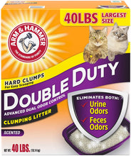 Load image into Gallery viewer, Arm &amp; Hammer Double Duty Clumping Cat Litter, 40lb