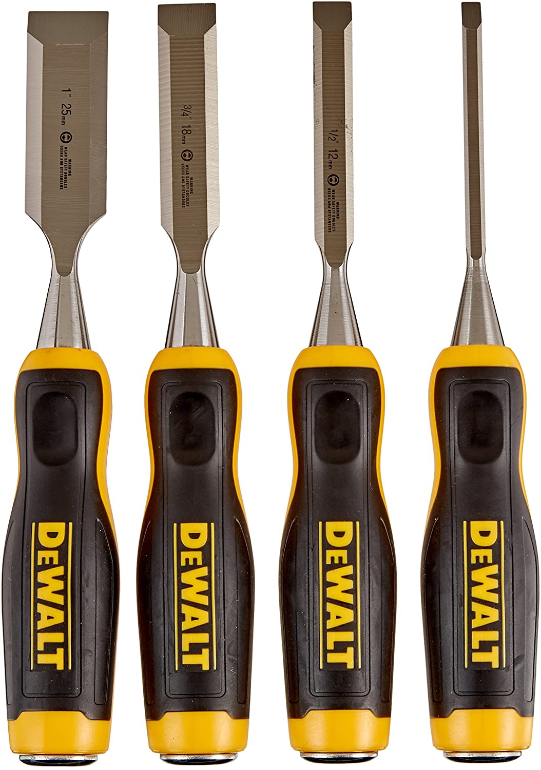 DEWALT DWHT16063 Short Blade Wood Chisel 4piece set