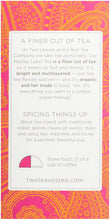 Load image into Gallery viewer, TWO LEAVES AND A BUD Paisley Organic Chai Tea 20 Bag, 0.02 Pound