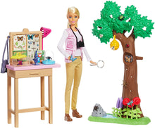 Load image into Gallery viewer, Barbie Entomologist Doll and Playset, Blonde, with 20+ Accessories Inspired by National Geographic